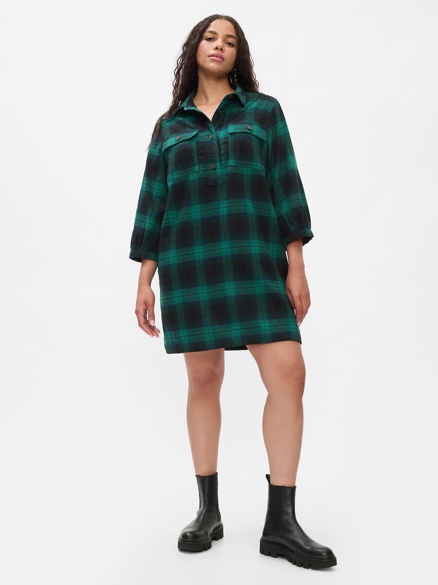 Tartan shirt dress with pockets_4