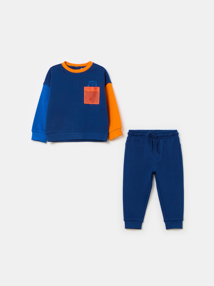 Jogging set in French Terry con stampa_0
