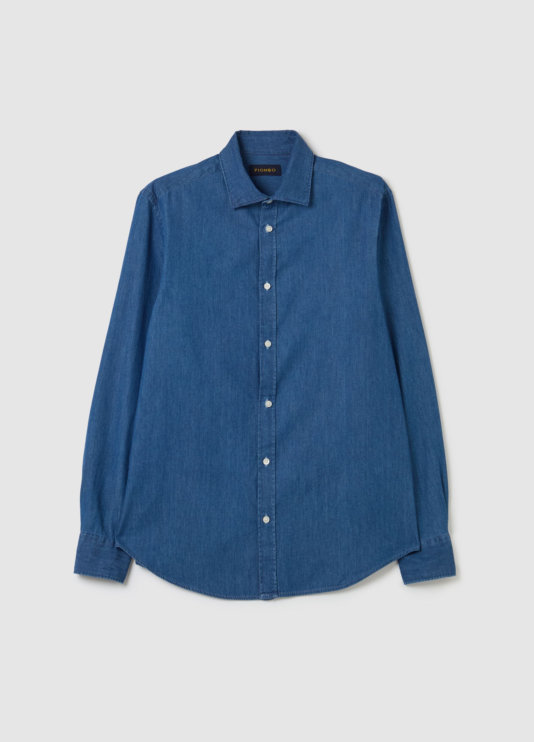 Camicia regular fit in denim