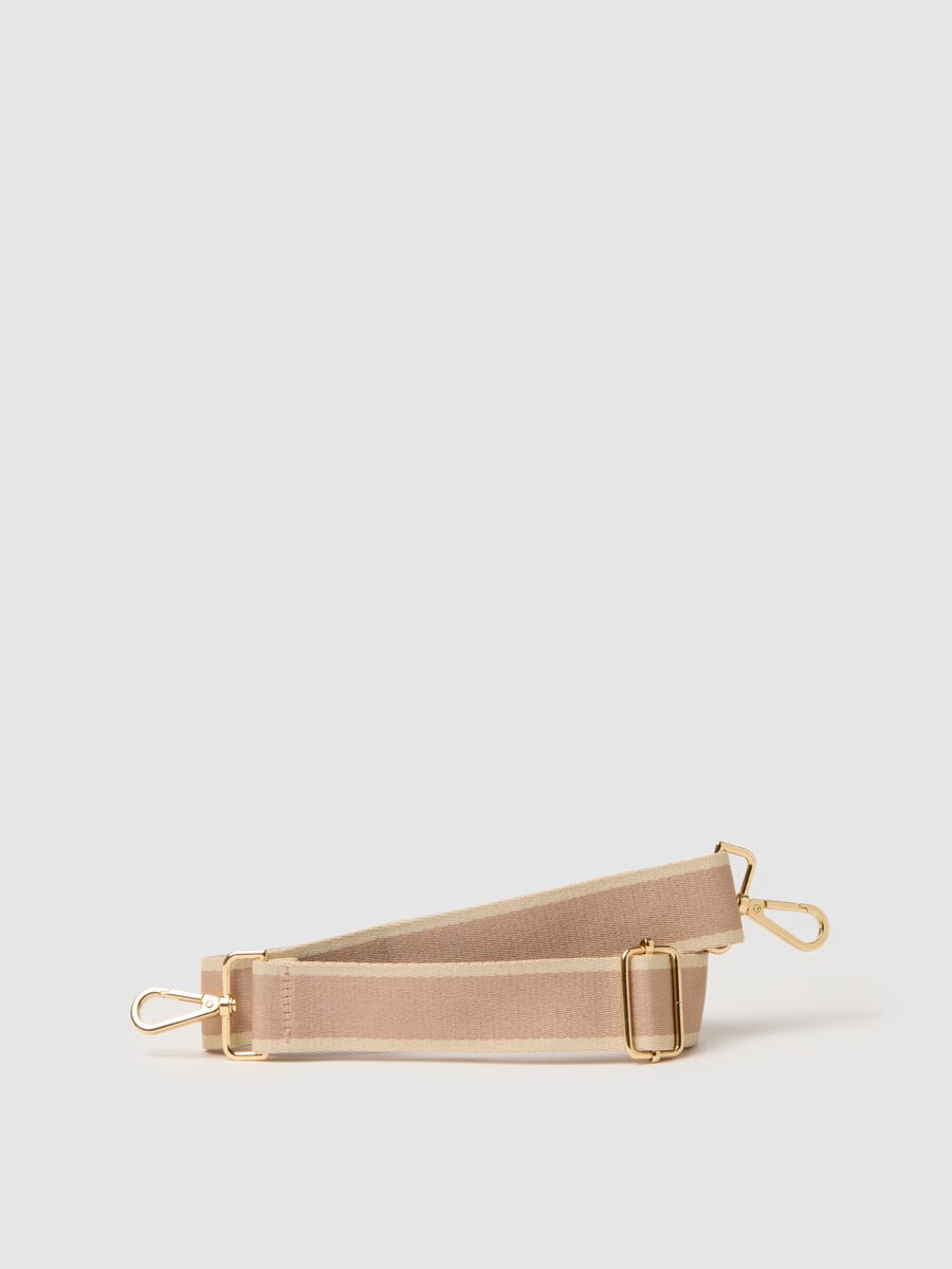 Tracolla da donna in beige con dettagli dorati_0