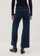 Blue wide-leg jeans in stretch cotton_2