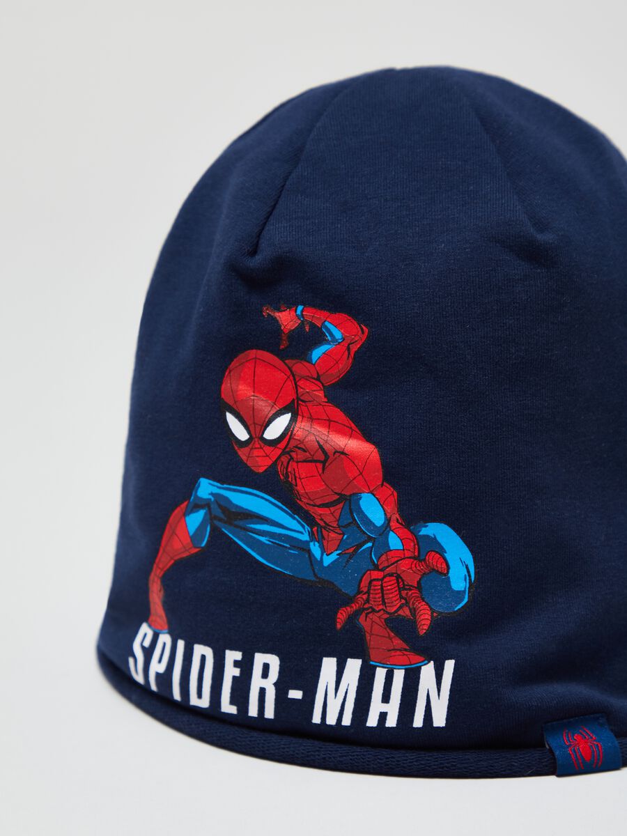 Berretto in French Terry stampa Spider-Man _2