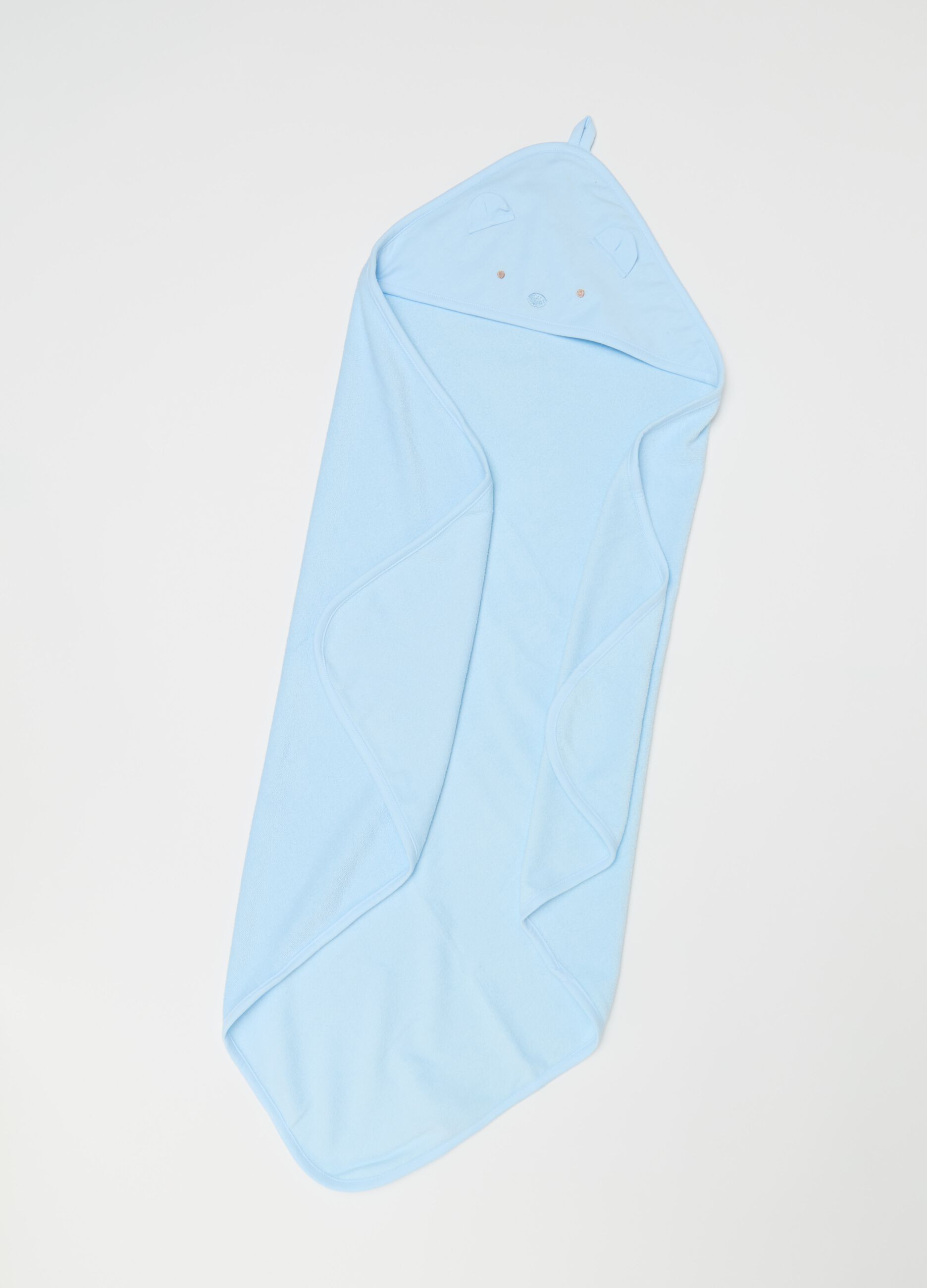 Bathrobe with teddy bear embroidery