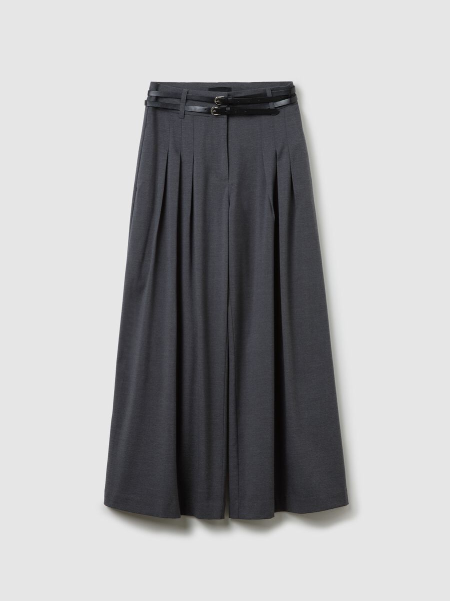 Pantaloni grigi wide leg_4