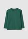 Children's T-shirt in pure green cotton regular fit_0