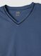 Blue pure organic cotton V-neck pyjamas_2