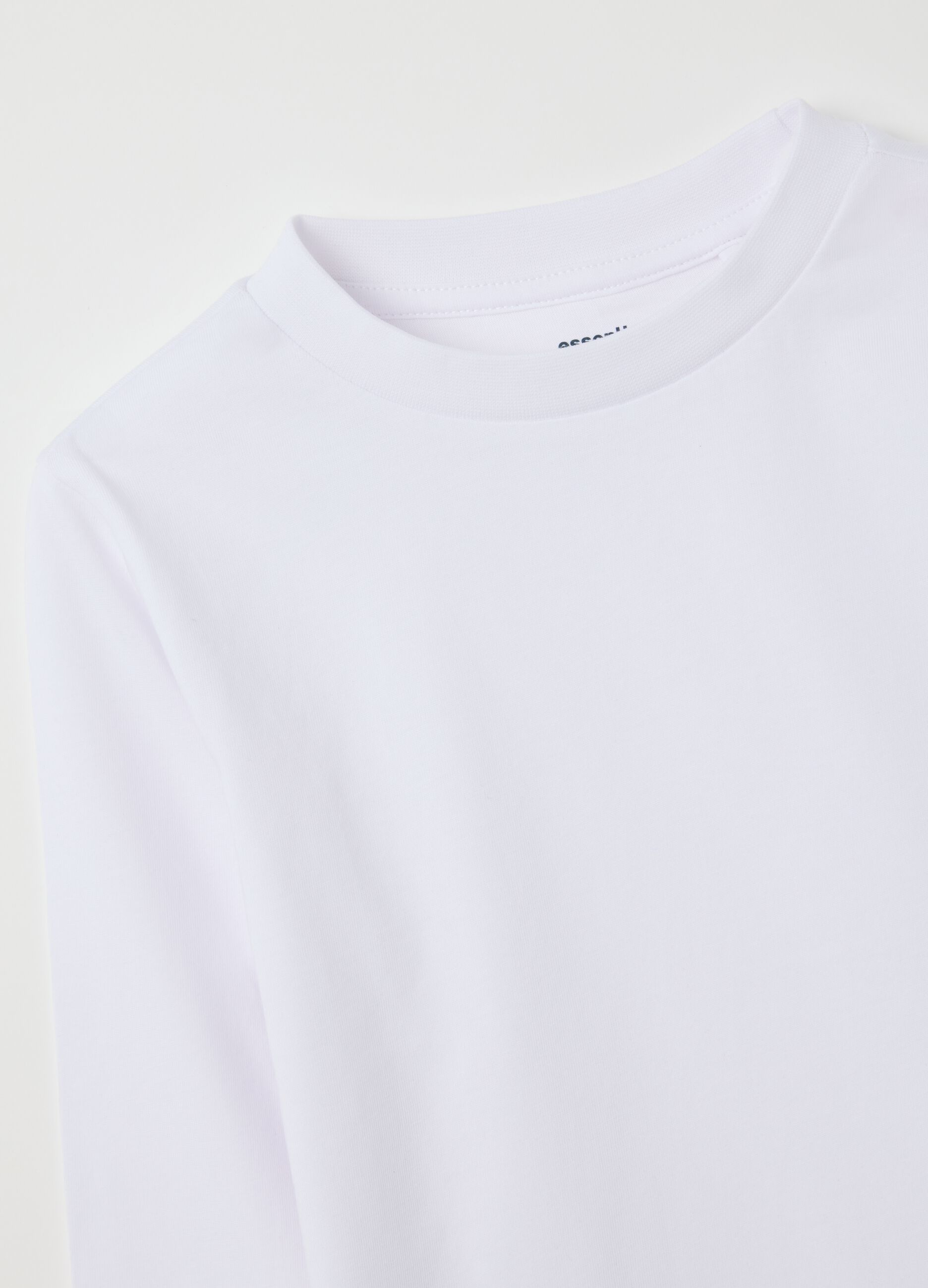 White pure cotton children's regular fit shirt