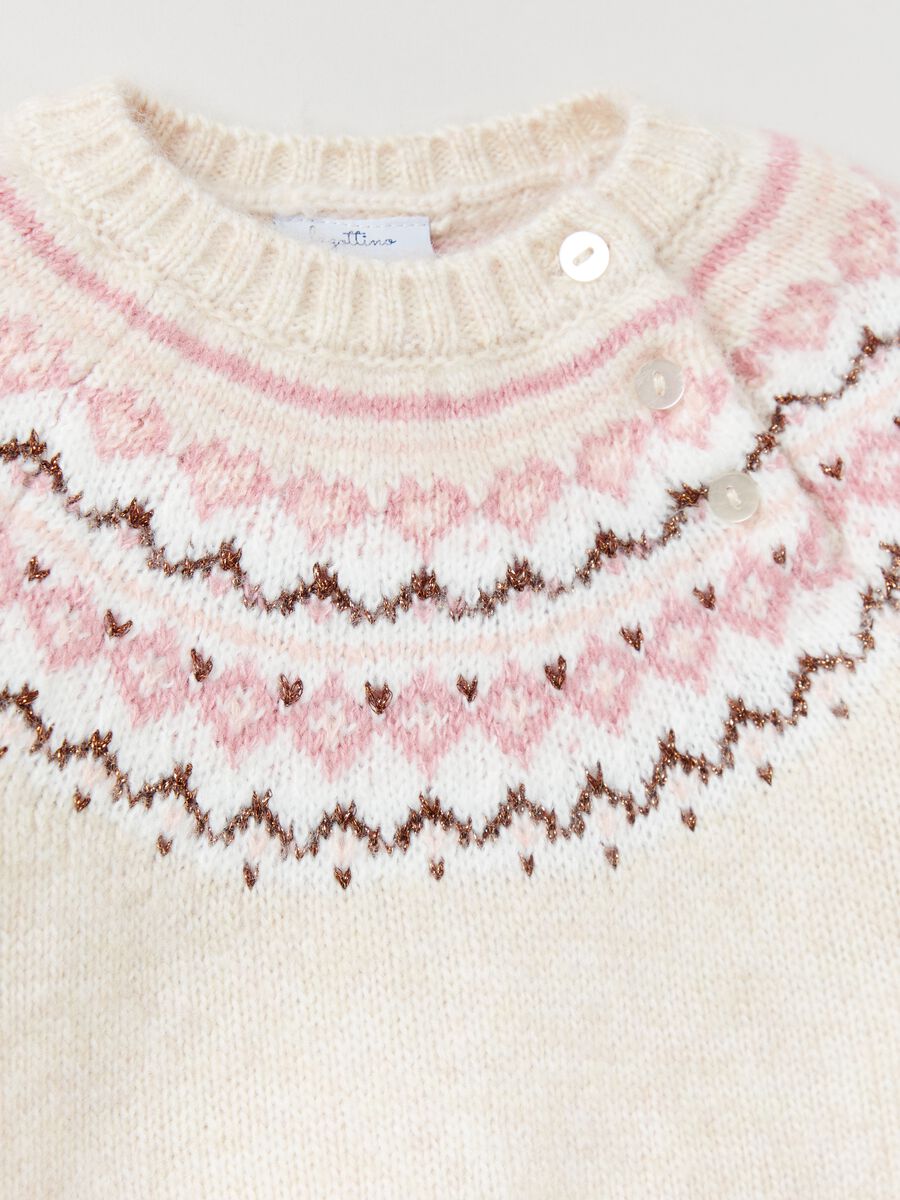 Pullover con lavorazione Fair Isle_2