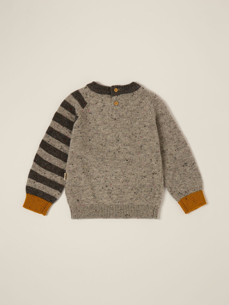 Grey penguin jumper for baby_1