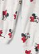 White stretch fabric Minnie print pyjamas with crew neck_2