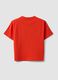 Red pure cotton oversized T-shirt for boys_1