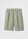 Green Linen and Cotton Shorts by Gap_4