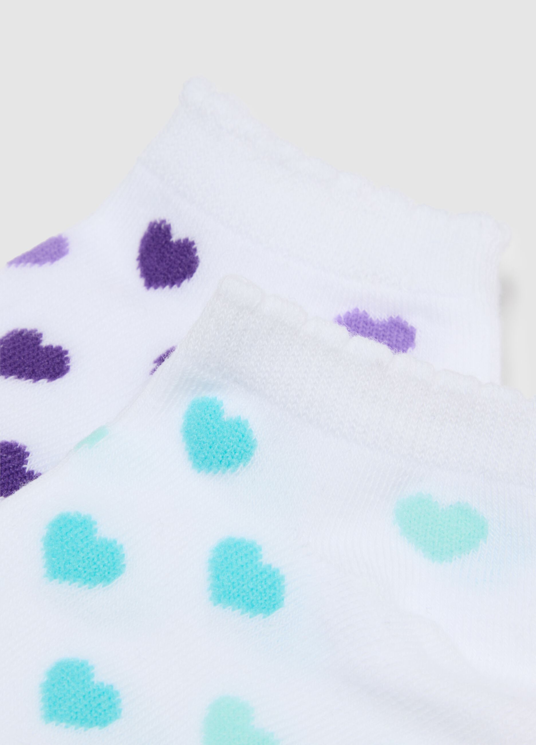 Girls' multicolour stretch cotton sock multipack
