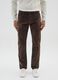 Brown pure cotton jeans with regular fit_1