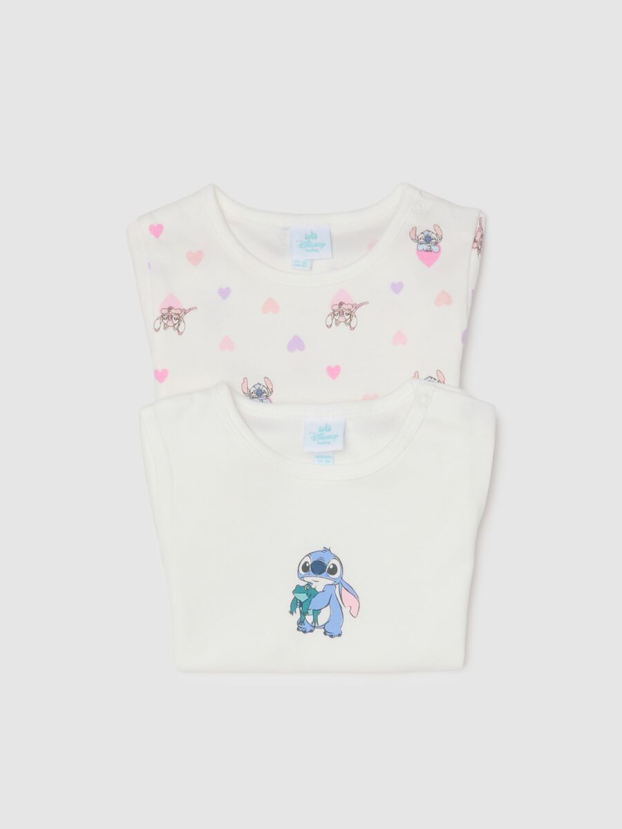 Bipack body da neonata in puro cotone bianco con maniche corte_2