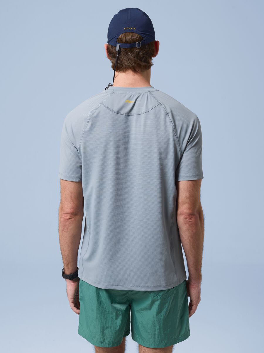T-shirt ALTAVIA SAILING grigia in tessuto elasticizzato_2