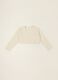 White pure cotton baby girl cardigan_0