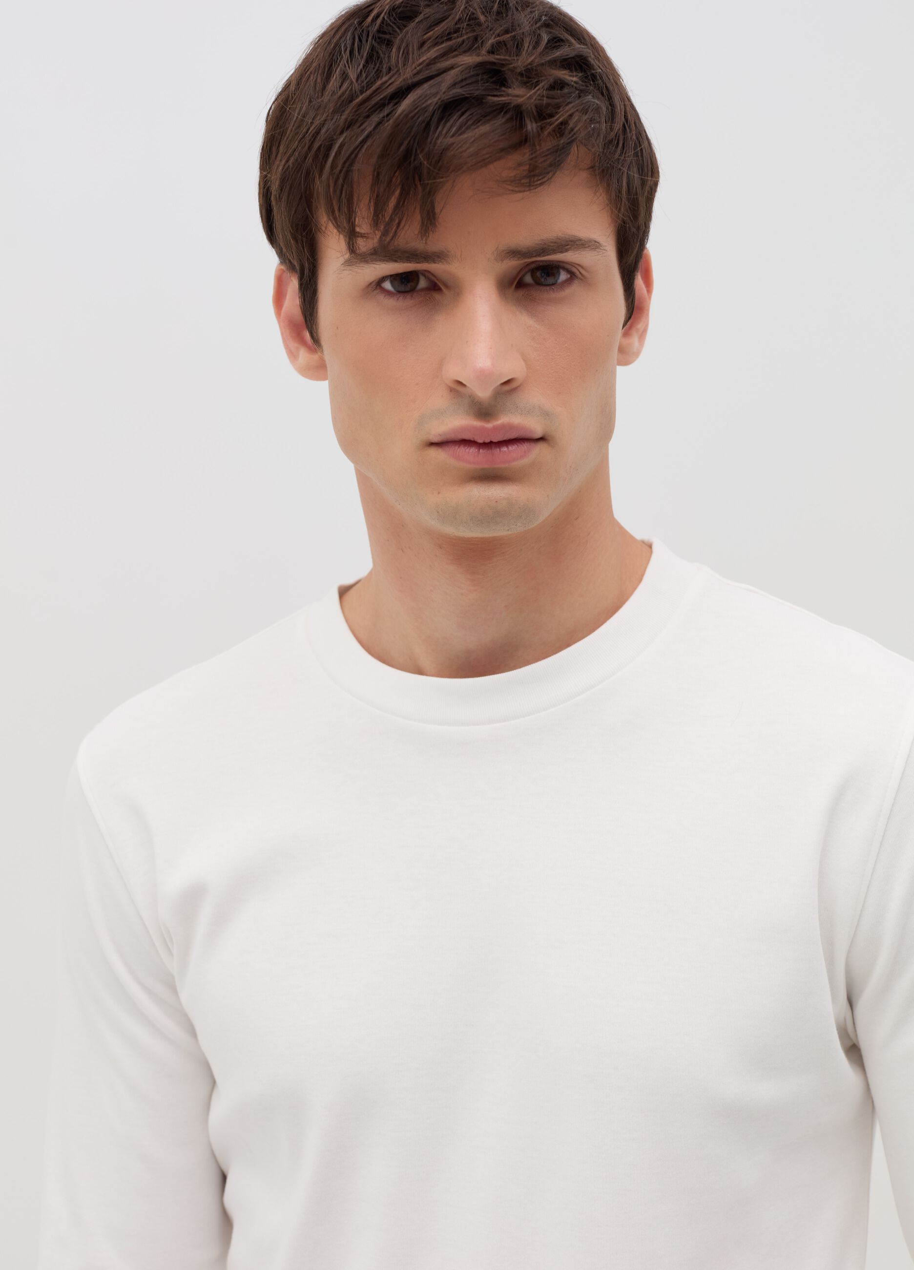 Long-sleeved T-shirt in cotton