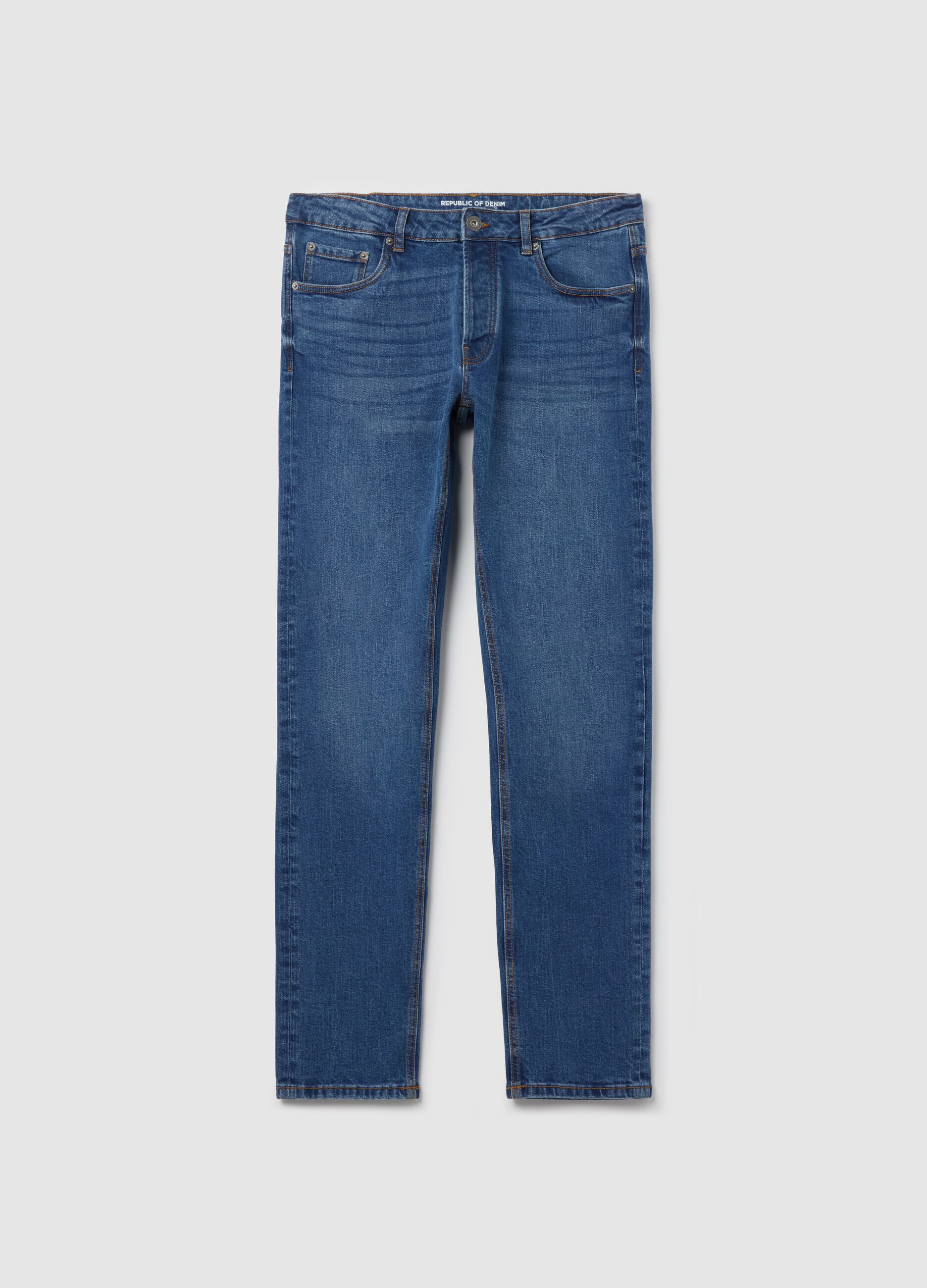 Slim-fit stretch jeans