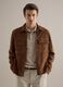 Light brown genuine leather jacket regular fit with full zip_3