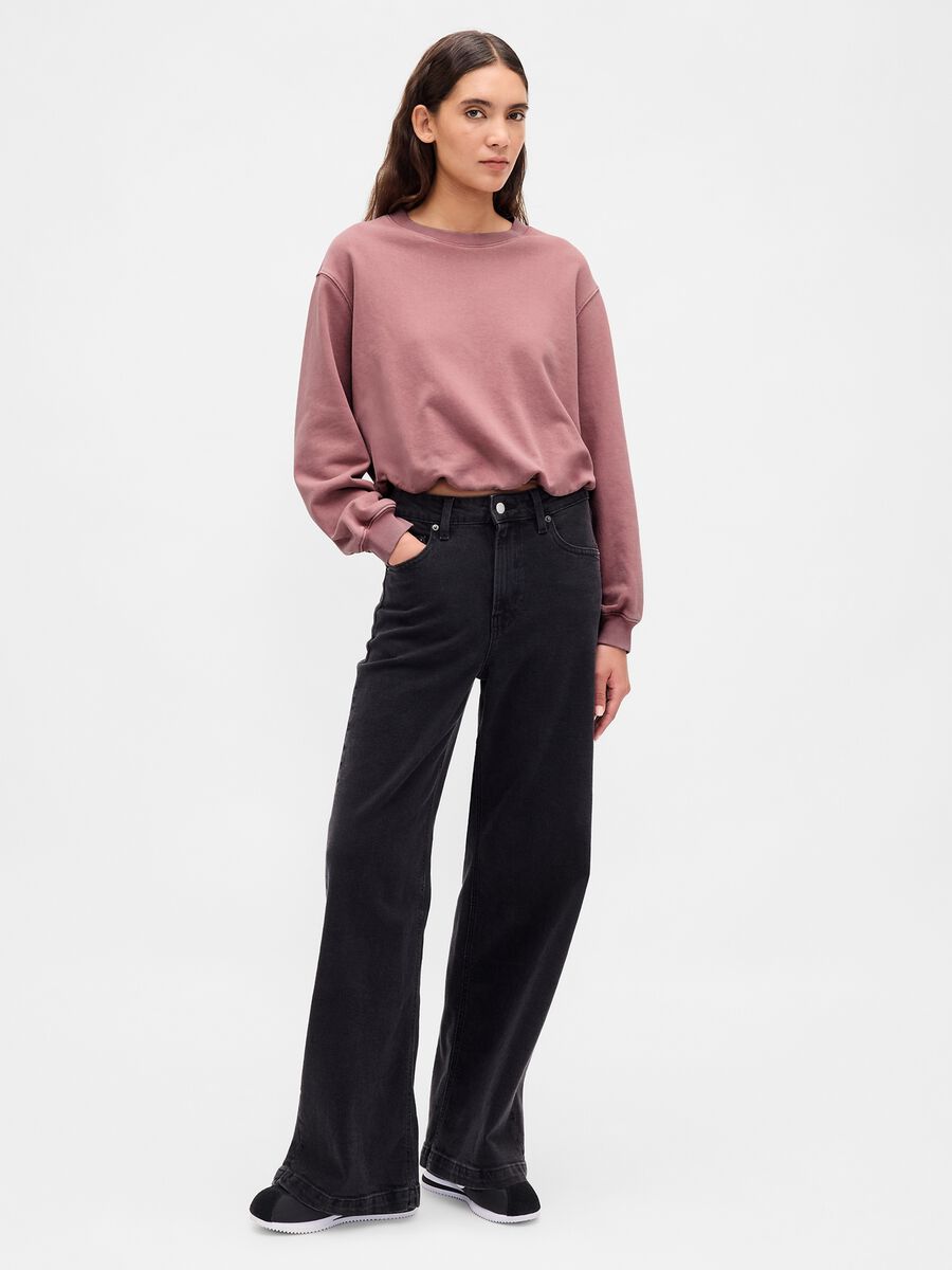 Pink Crew Neck Sweatshirt_1