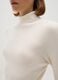 White cotton blend turtleneck regular fit_3