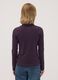 Purple pure cotton long-sleeve crew-neck top_3