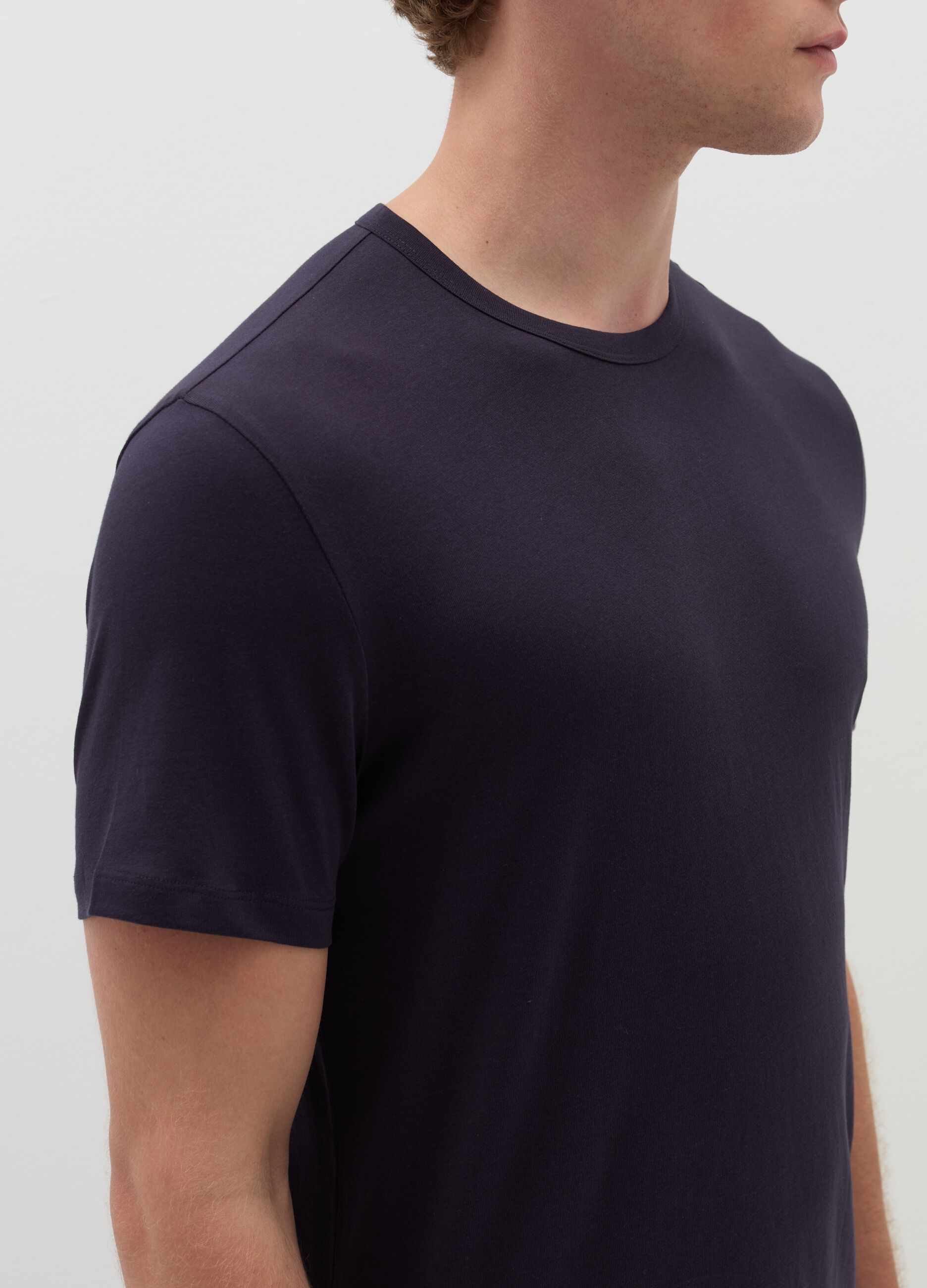 Bipack t-shirt intime girocollo in jersey
