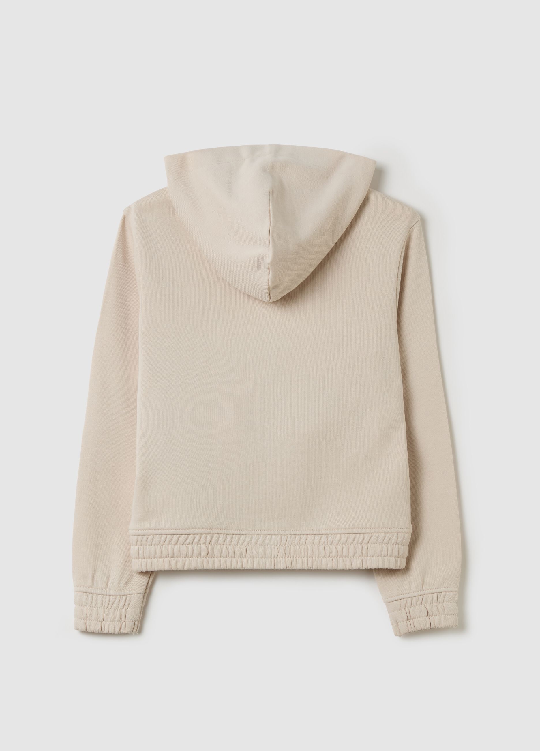 Full-zip Essential in French Terry con cappuccio 