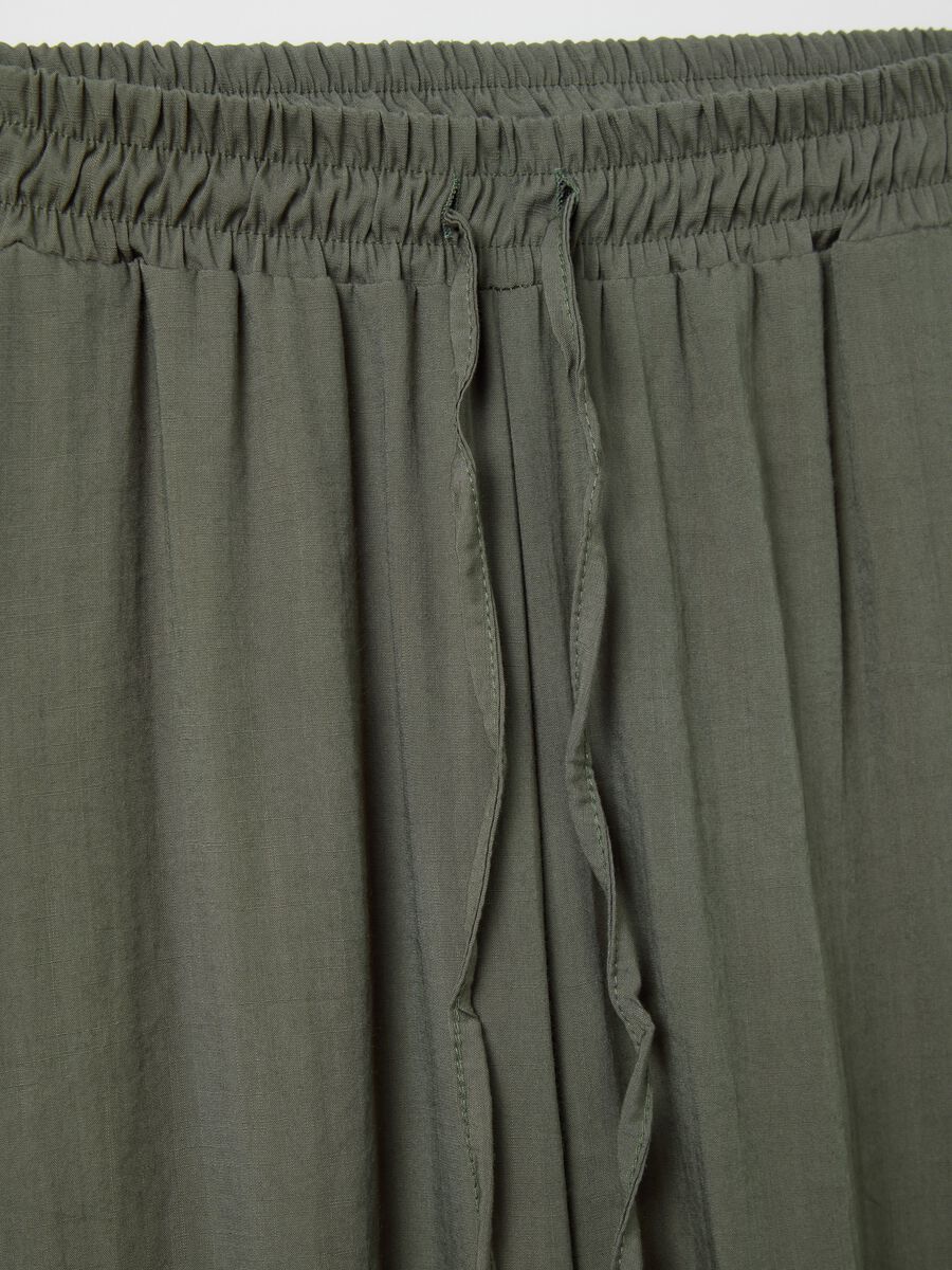Green wide-leg trousers_5