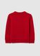 Regular fit red girls' jumper with penguin pattern_1