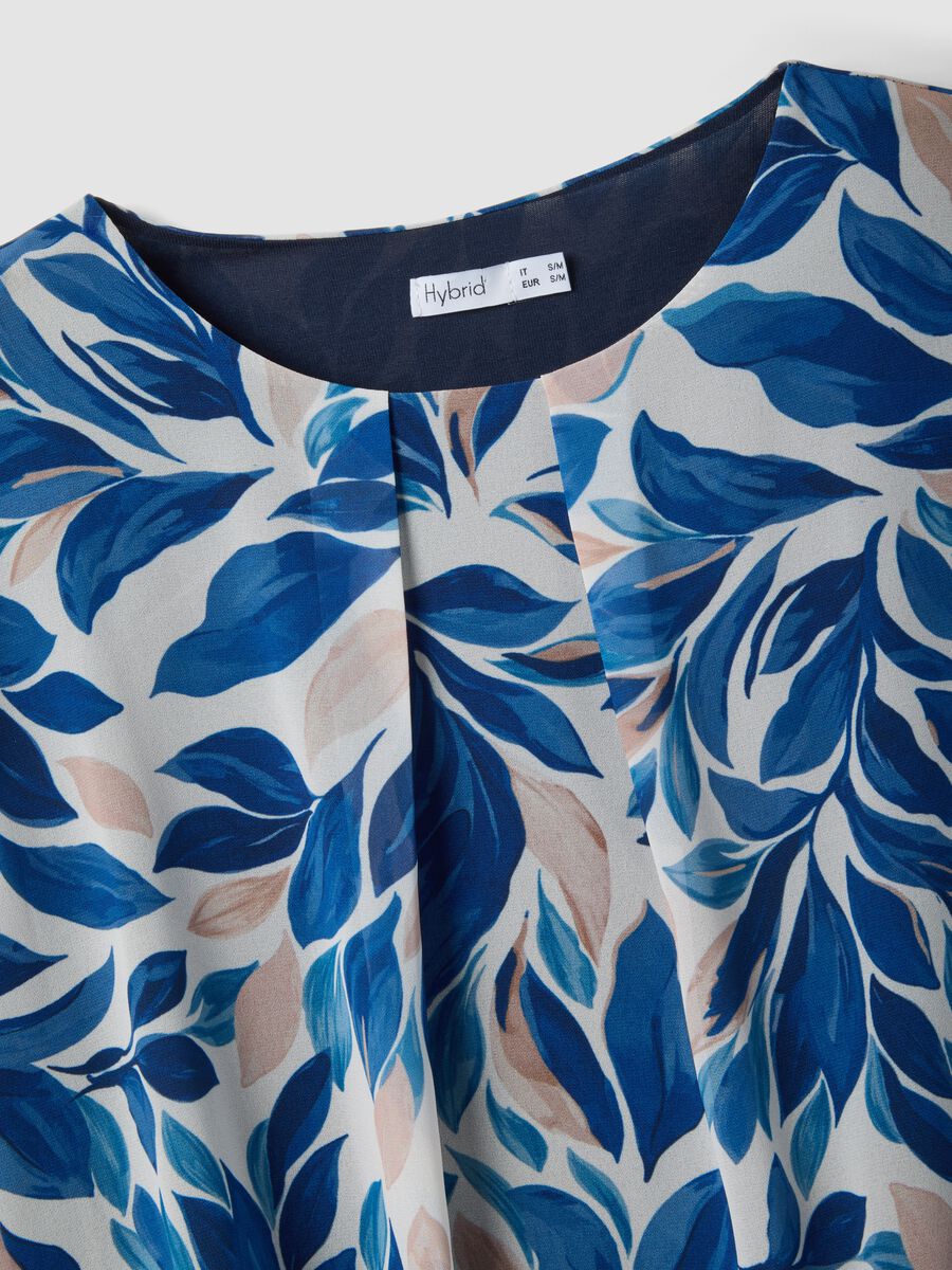 Maglia a maniche lunghe multicolor regular fit con fantasia floreale_5