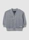 Grey regular fit pure cotton children's sweatshirt_3