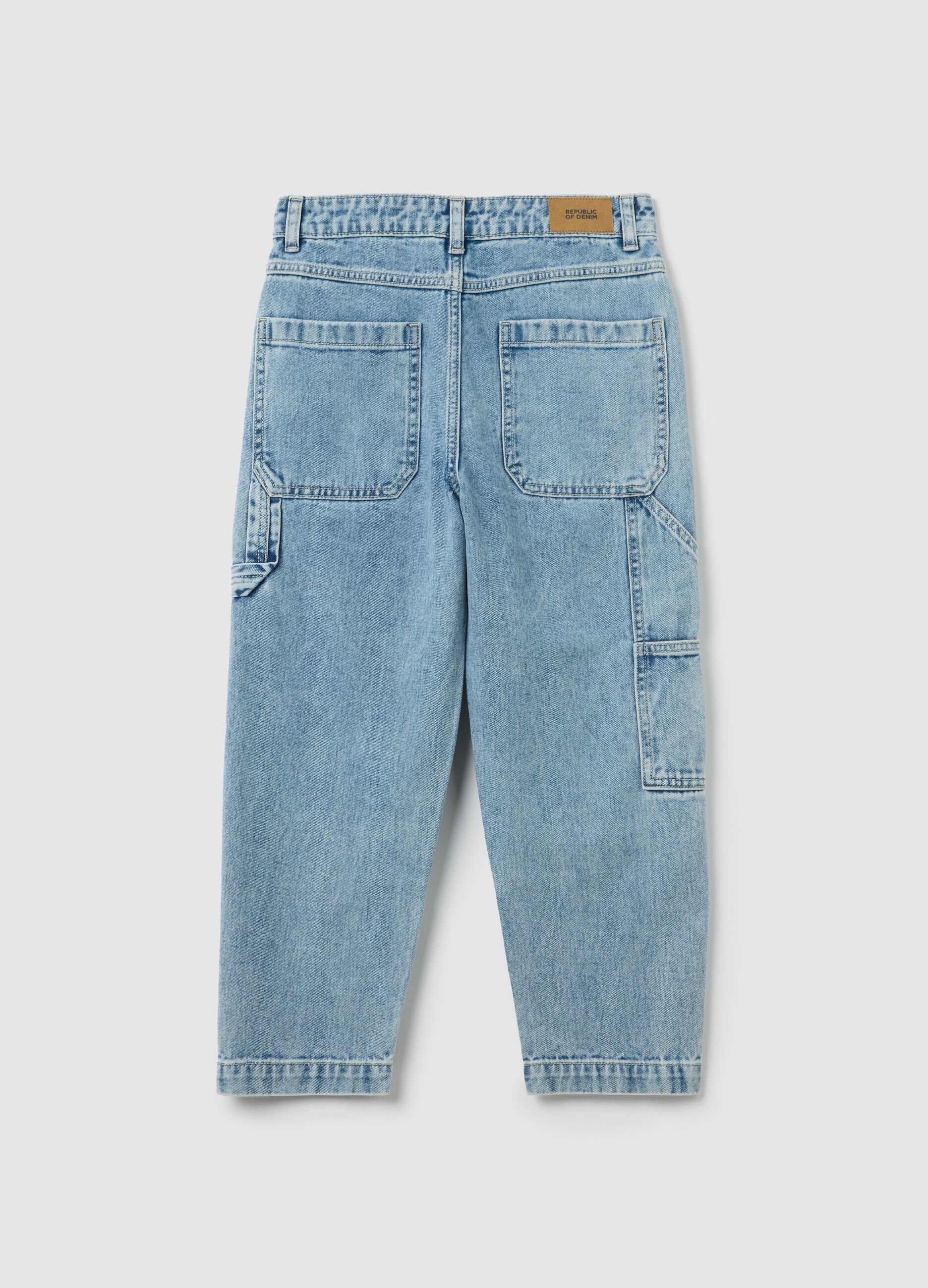Boys' jeans in pure cotton denim, regular fit