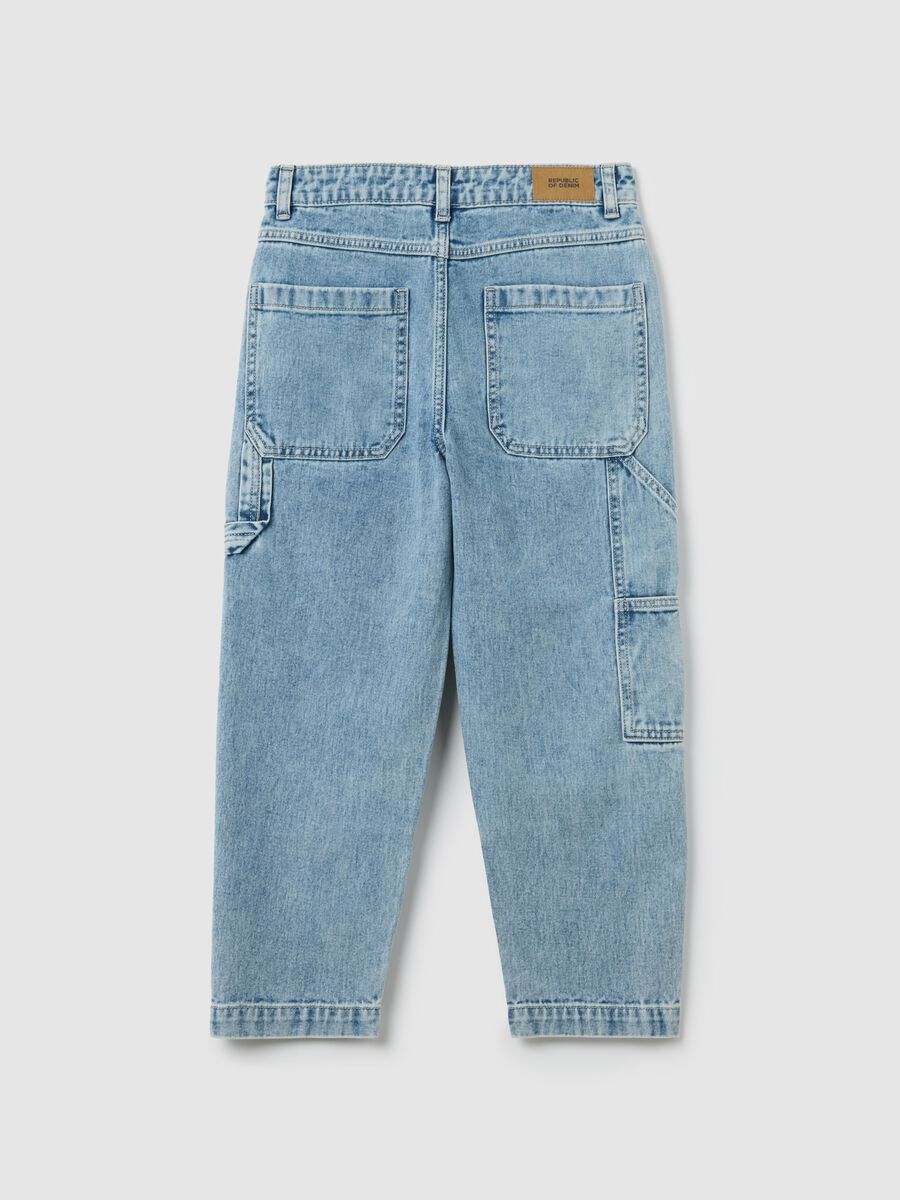 Boys' jeans in pure cotton denim, regular fit_4