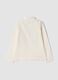White stretch cotton Minnie print top_1