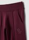 Pantaloni viola prugna in puro cotone wide leg_2
