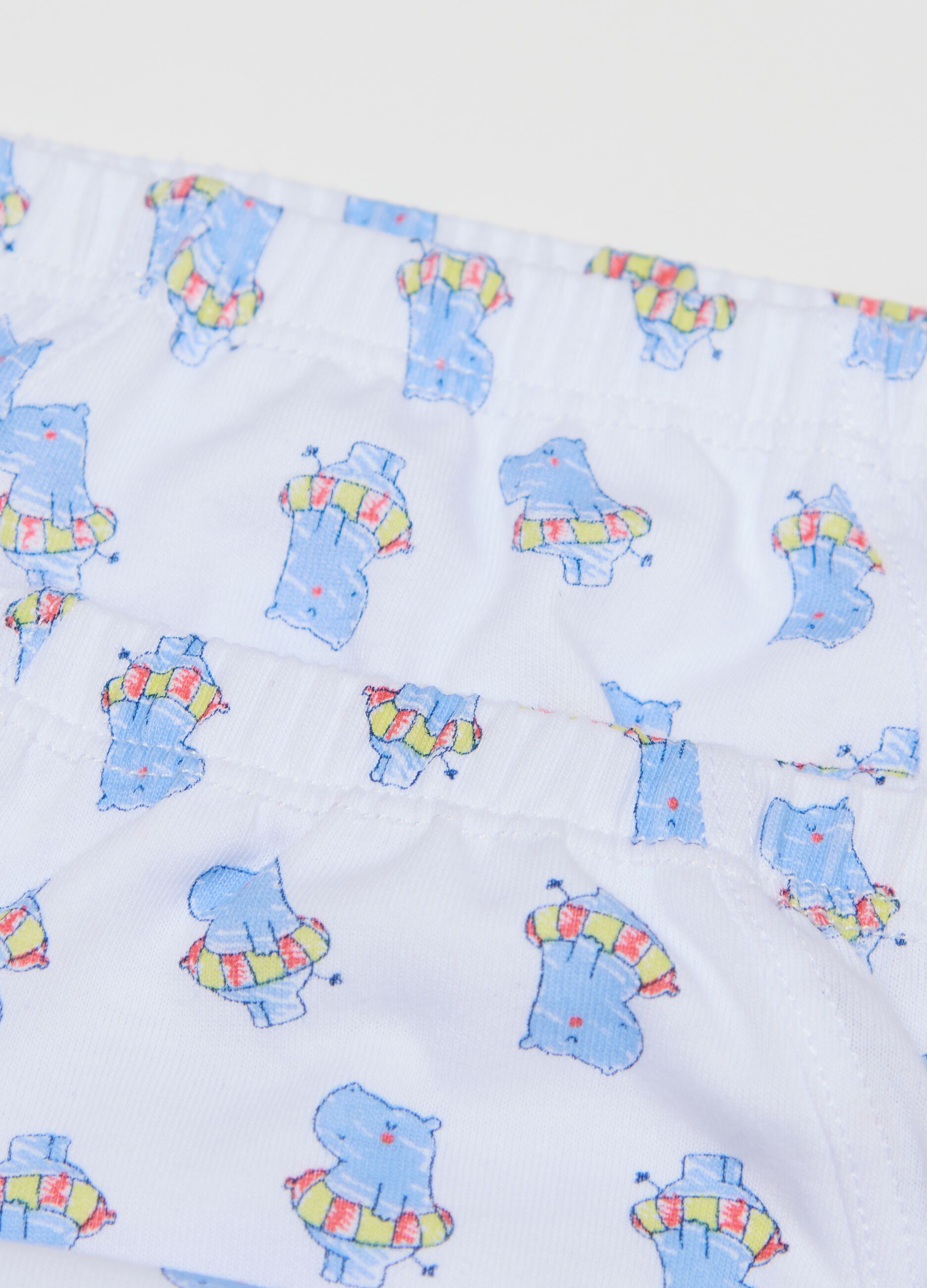 Mutandine da bambino in puro cotone multicolor regular fit