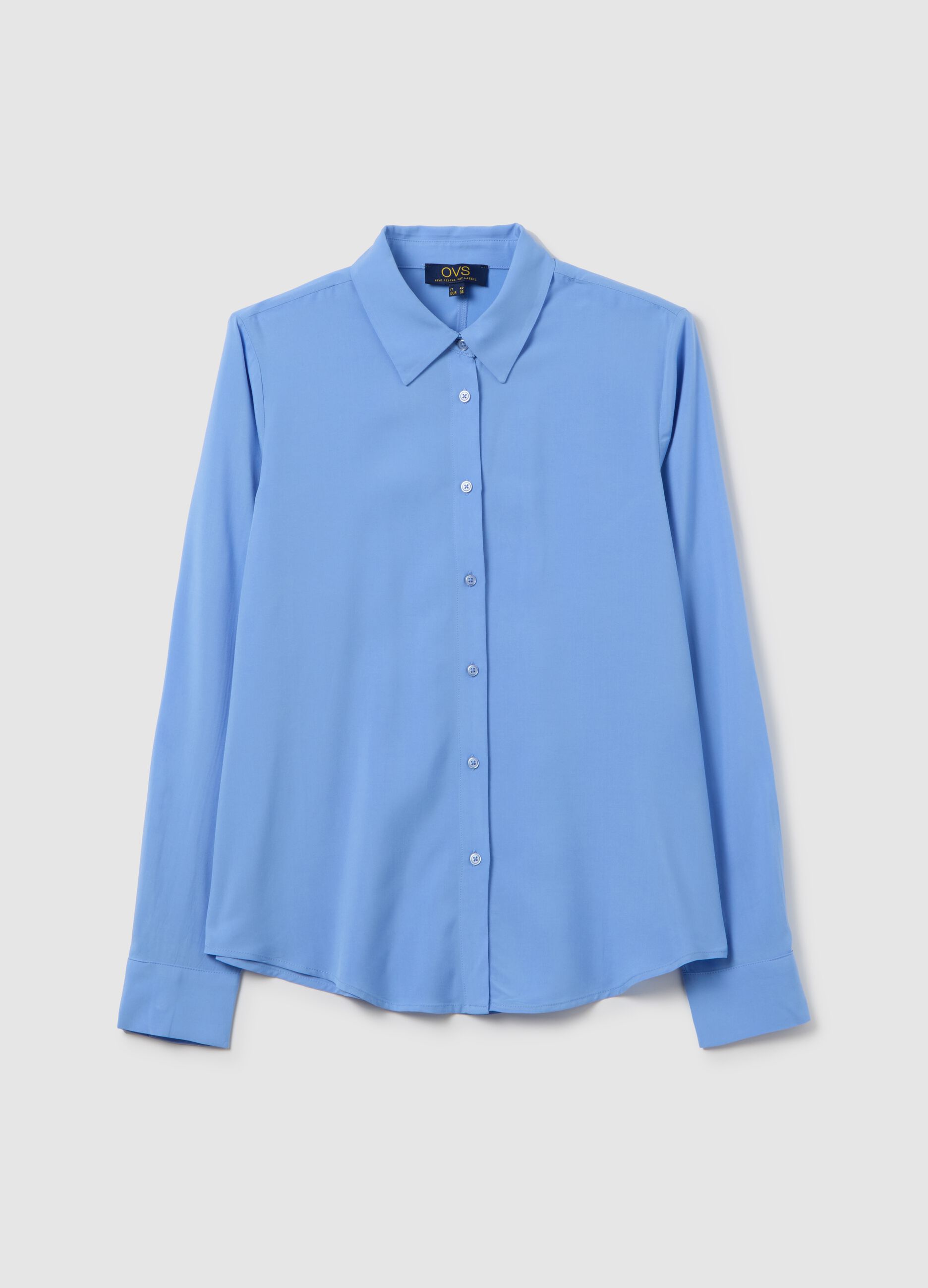 Blue Viscose Shirt