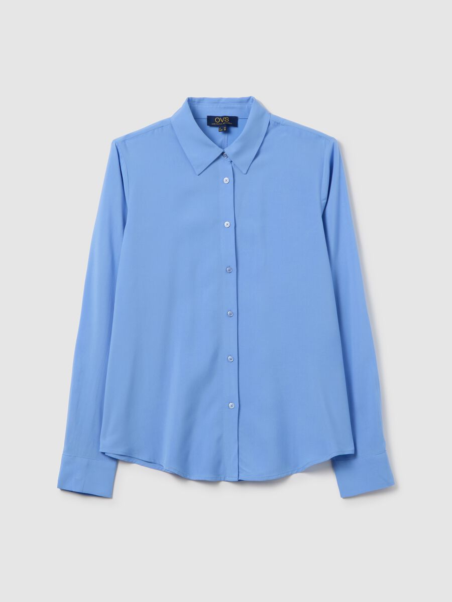 Blue Viscose Shirt_4