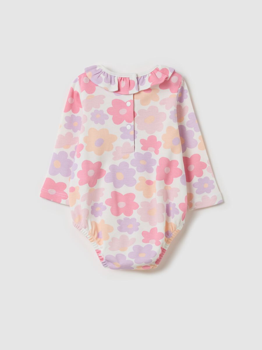 Body a maniche lunghe con stampa fiori_1