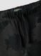 Pantaloni jogger neri in puro cotone con stampa sfumata per ragazzo_5