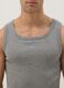 Grey regular fit cotton tank top_1