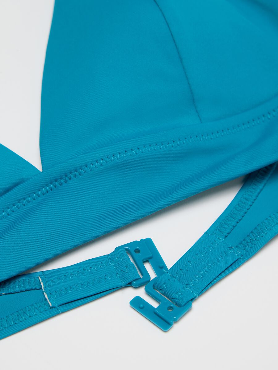 Light blue bikini top with halter neck_5
