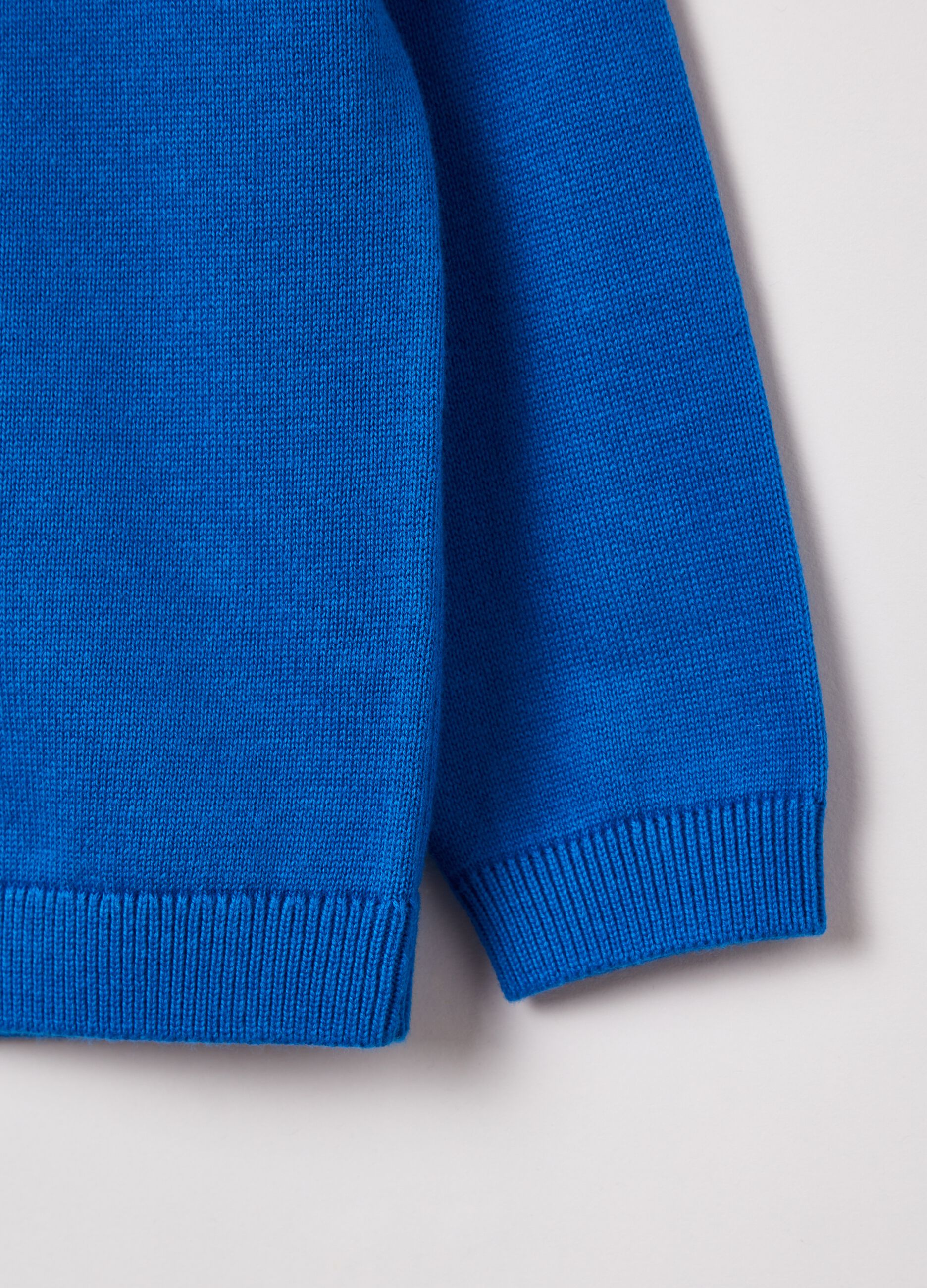 Pullover in cotone tinta unita_2