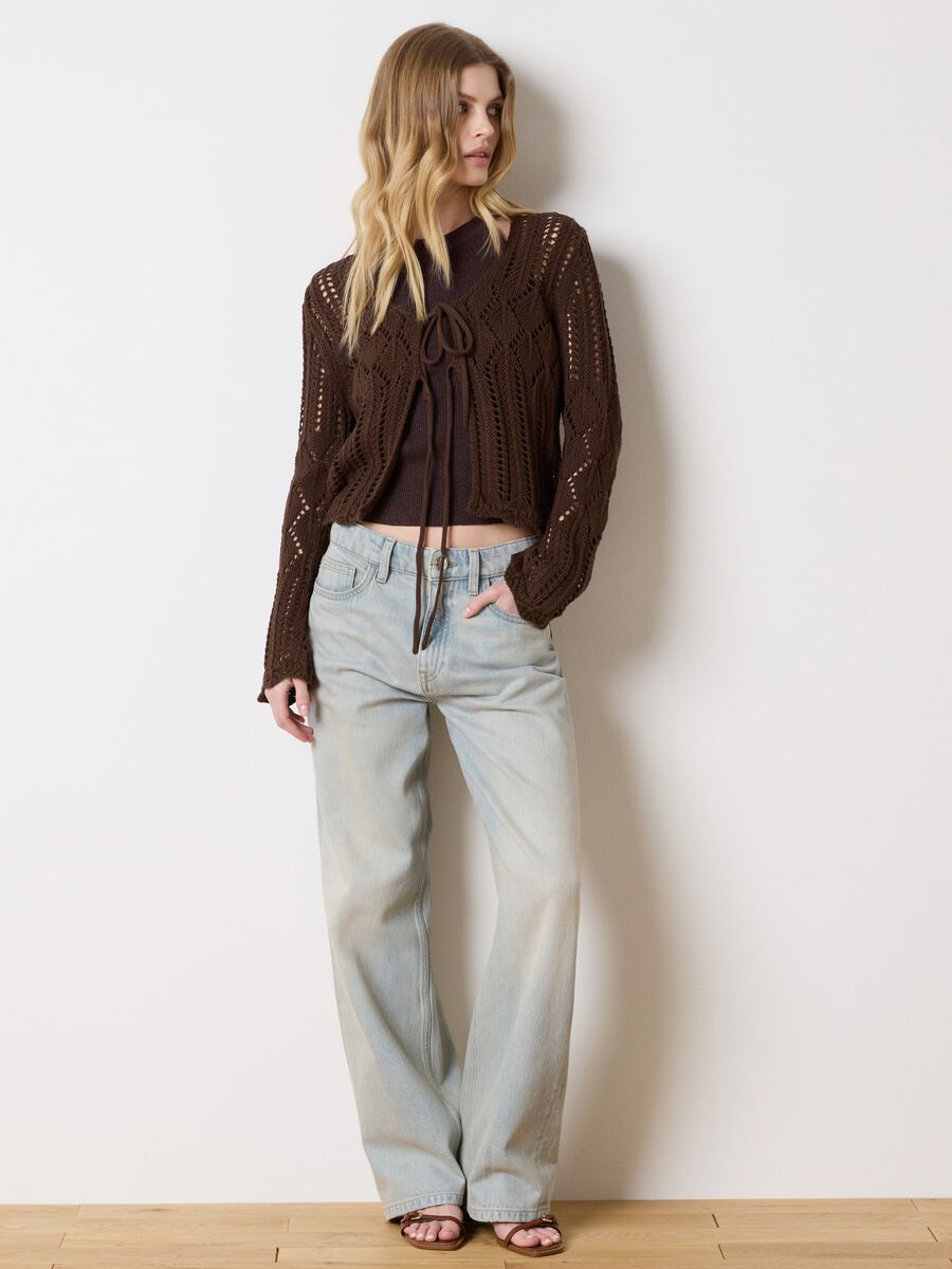 Crochet cardigan with laces_2