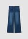 Blue bootcut stretch-cotton jeans_0