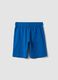 Blue organic cotton shorts with elasticated waist_1