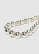 Grey silver necklace with shiny pearls_2