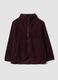 Plum purple crew-neck zip sweatshirt_0